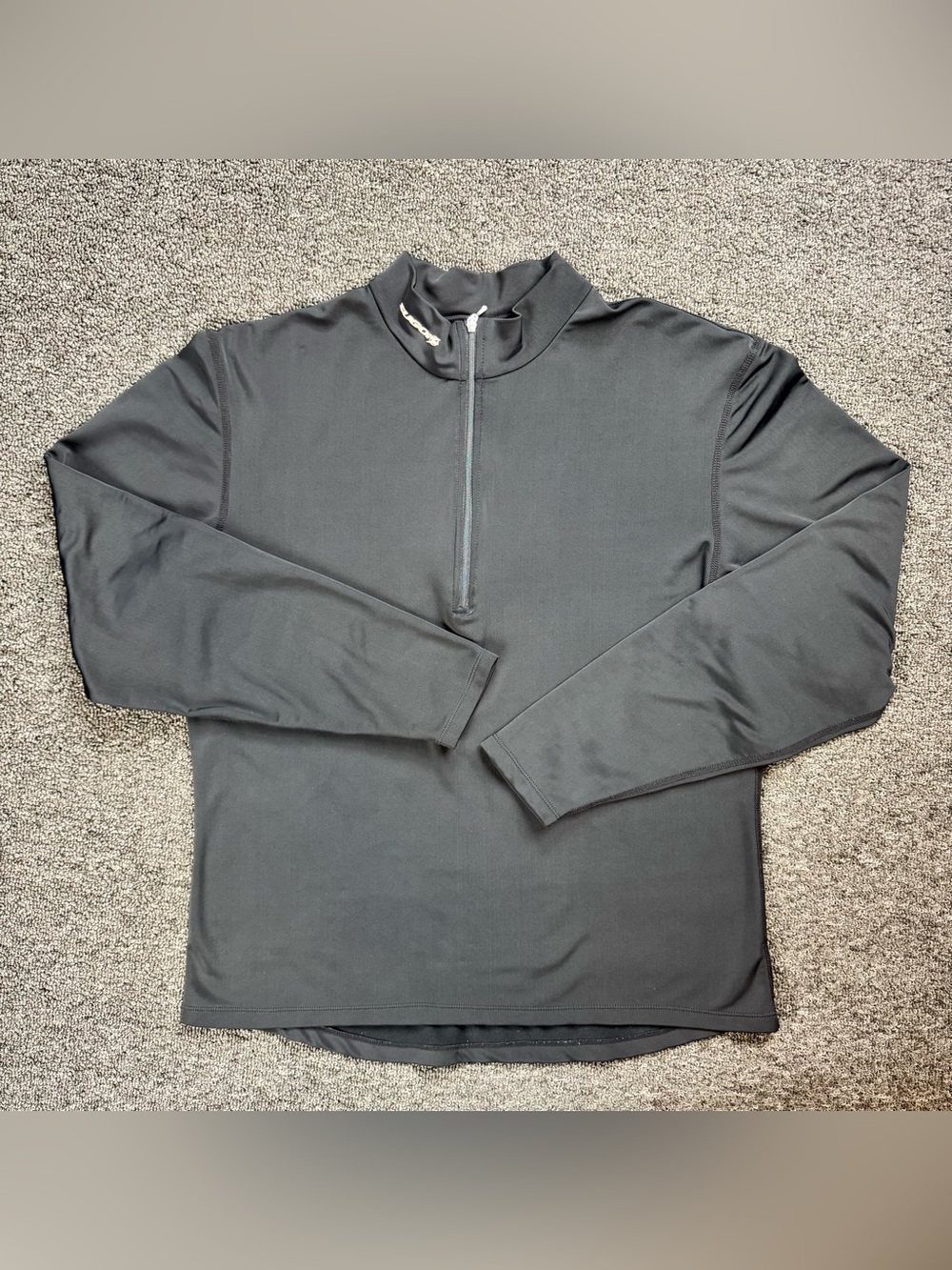 Sugoi Mid Zero Mens Medium Pullover 1/4 Zip Black Long Sleeve Running Jacket